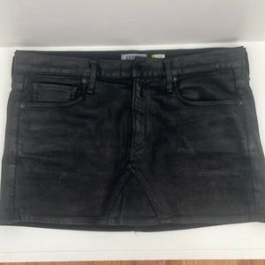 Agolde black mini skirt